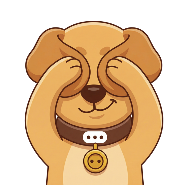 Arbie the PII Buddy mascot covering eyes — your privacy is safe